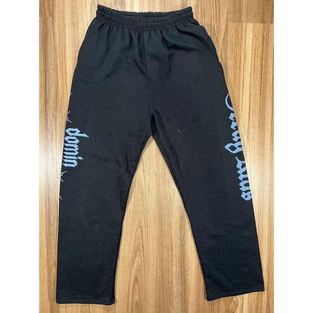 SKZ Stray Kids Official Black Blue Joggers Sweatpants Large
